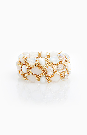 Chain Link Bracelet with Embedded Stones Slide 1