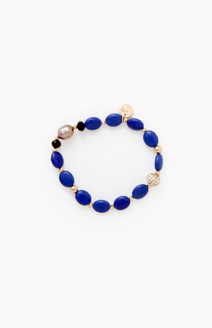 Greek Island Stone Bracelet in Blue | DAILYLOOK