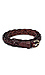 Dark Brown Braided Skinny Belt Thumb 1