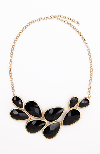 Faceted Statement Necklace Slide 1