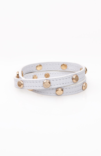 Gold Studded Wrap Bracelet Slide 1