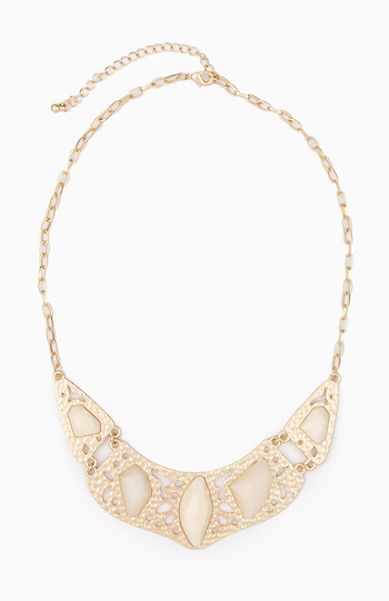 Embedded Stone Collar Necklace Slide 1