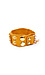 Yellow Cuff with Skull Charms Thumb 2