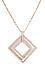 Triple Diamond Pendant Necklace Thumb 3