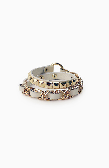 Studded Wrap Bracelet Slide 1