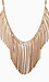 Gold Tassel Statement Necklace Thumb 3