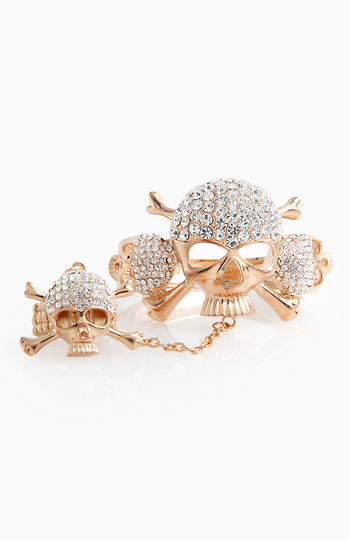 Skull Cuff and Ring Pair Slide 1