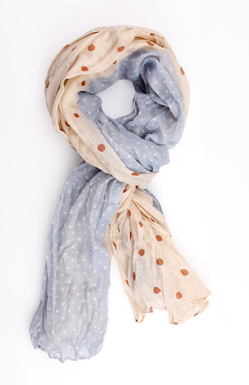 Lightweight Dual Polka Dot Scarf Slide 1