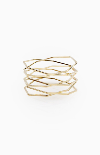 Stacked Octagon Arm Cuff Slide 1