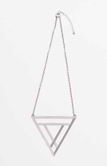 Triangle Symbol Chain Necklace Slide 1