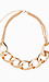 Double Textured Gold Chain Necklace Thumb 1