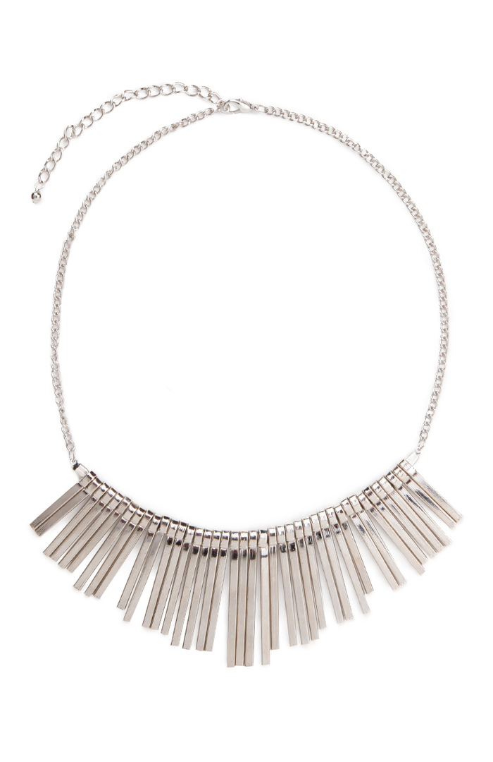 Multi Pin Necklace in Silver | DAILYLOOK