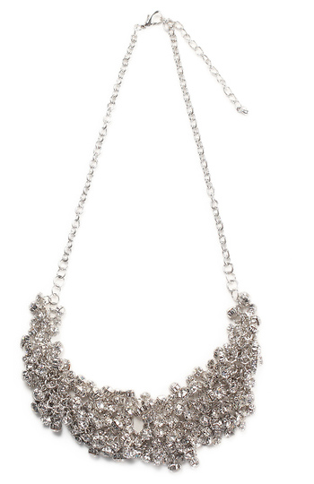 Crystal Bib Necklace Slide 1