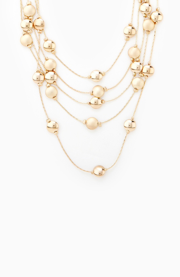 Champagne Bubbles Necklace in Gold | DAILYLOOK