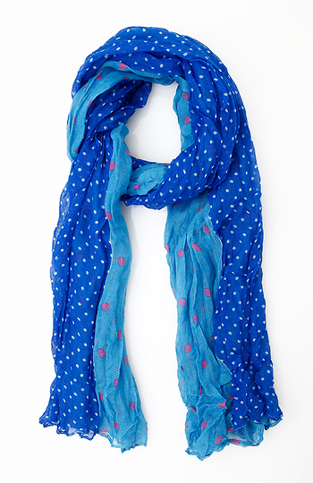 Two Panel Polka Dot Scarf Slide 1