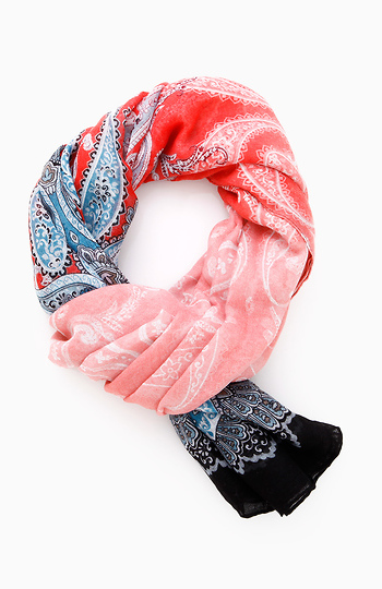 Paisley Print Scarf Slide 1