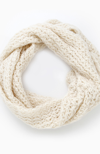 Cozy And Cool Knitted Infinity Scarf Slide 1