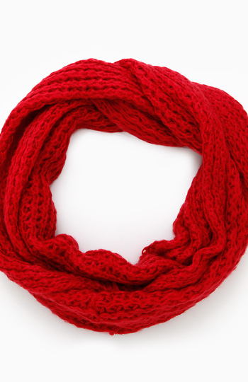 Cozy And Cool Knitted Infinity Scarf Slide 1