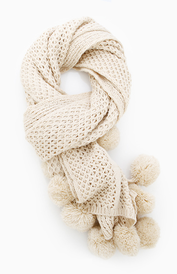 Pom Pom Scarf Slide 1