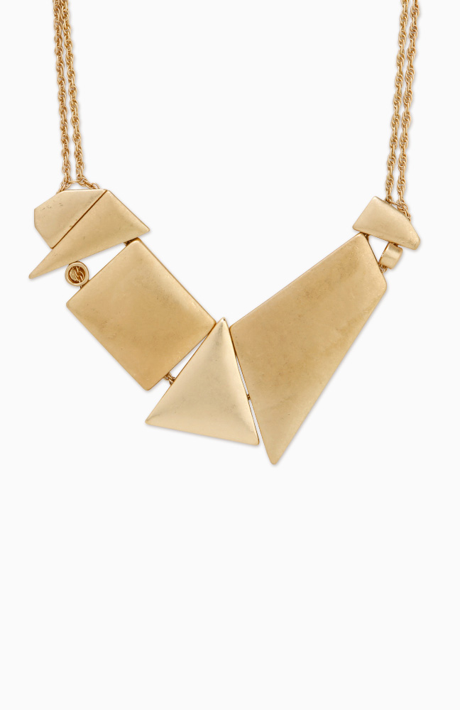 All the Right Angles Necklace in Gold | DAILYLOOK