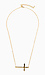 Simple Side Cross Necklace Thumb 1