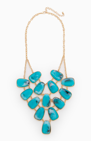 Bohemian Turquoise Statement Necklace Slide 1