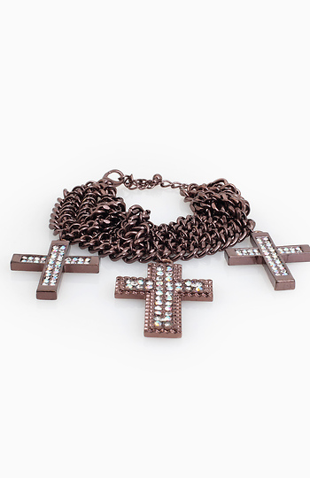 Trinity Cross Bracelet Slide 1