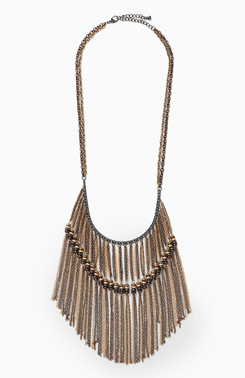 Bohemian Fringe Necklace Slide 1