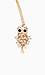 Beaded Owl Pendant Necklace Thumb 2