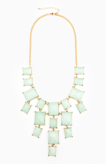 Serious Stone Statement Necklace Slide 1