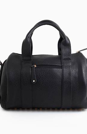 Bottom Studded Mini Duffel Bag in Black DAILYLOOK