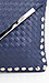 Woven Metallic Detail Clutch Thumb 4