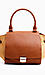 Faux Suede Two Tone Handbag Thumb 1