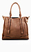 Textured Handbag with Chain Link Detail Thumb 1