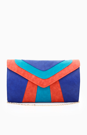 Color Block Envelope Clutch Slide 1