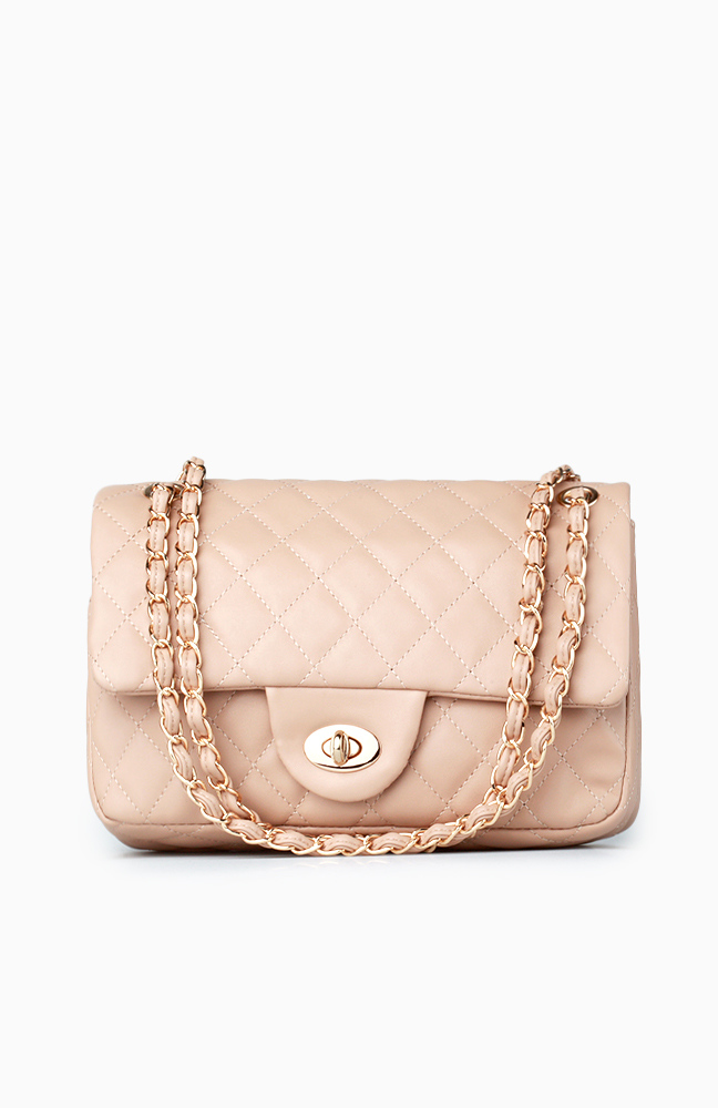 Quilted Lady Bag in Beige | DAILYLOOK