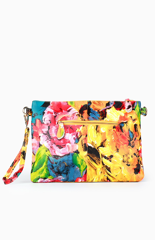 Oversized Floral Clutch in Floral Multi | DAILYLOOK