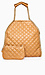 Chain Trim Quilted Tote Thumb 1