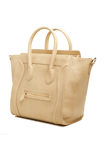 DAILYLOOK Large Structured Handbag in Beige | DAILYLOOK