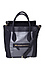 Leatherette Two-Tone Tote Bag Thumb 1