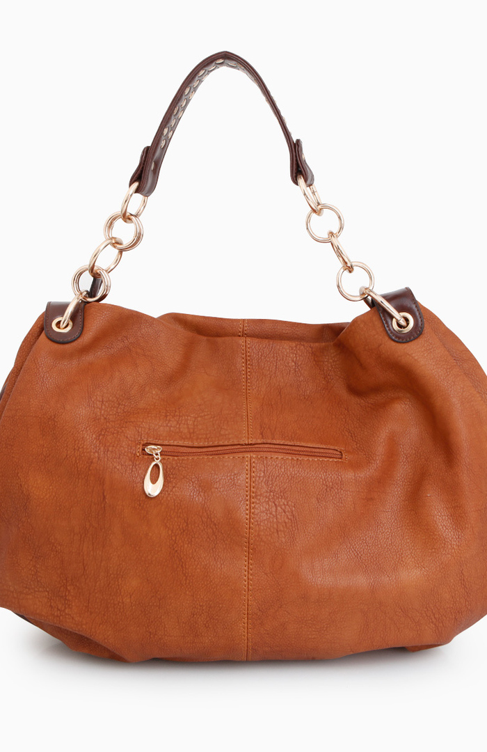 Chic Braided Strap Hobo Bag In Brown Dailylook