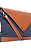 Two-tone Envelope Clutch Thumb 2