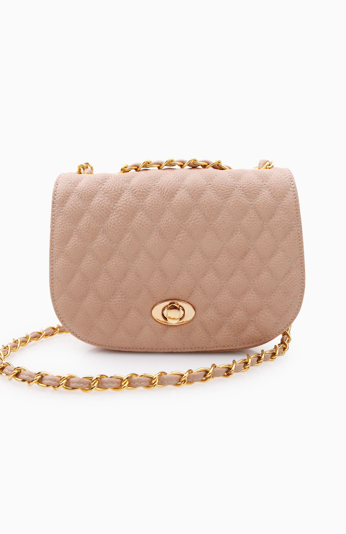 quilted beige bag