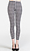 Houndstooth Printed Leggings Thumb 1