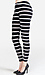 Jersey Striped Leggings Thumb 2