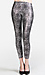 Metallic Animal Print Leggings Thumb 1