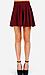 Faux Suede Pleated  Mini Skirt Thumb 1