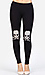 Skull Kneecap Print Leggings Thumb 1