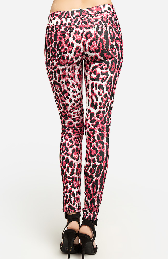 leopard print jeans