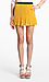 Mustard Pleated Skirt Thumb 1